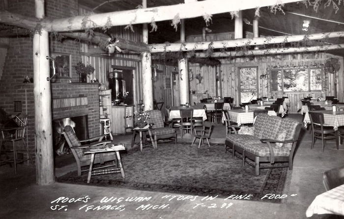 Roofs Wigwam - Vintage Postcard